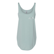 Load image into Gallery viewer, WORK HARD STAY ESSENTIAL - STONEWASHED GREEN WOMENS TANK