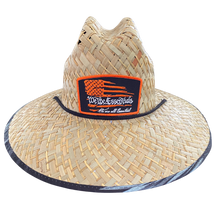 Load image into Gallery viewer, "We The Essentials" Straw Hat with Orange Patch