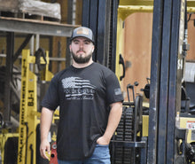 Load image into Gallery viewer, "We The Essentials" Standard Issue - Mens Black Short Sleeve T Shirt