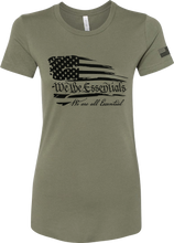 Load image into Gallery viewer, "We The Essentials" Standard Issue - Womens OD Green Favorite T