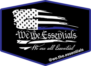 "We The Essentials" Standard Issue Blue Line - Sticker