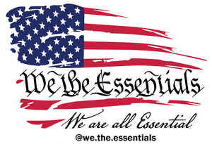 "We The Essentials" Standard Issue Red, White & Blue - Sticker