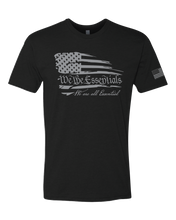 Load image into Gallery viewer, "We The Essentials" Standard Issue - Mens Black Short Sleeve T Shirt