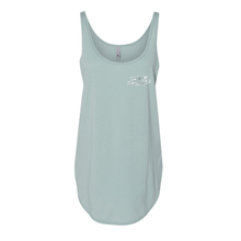 Load image into Gallery viewer, WORK HARD STAY ESSENTIAL - STONEWASHED GREEN WOMENS TANK
