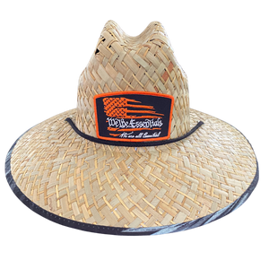 "We The Essentials" Straw Hat with Orange Patch