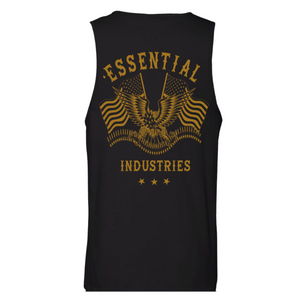 "Essential Industries" Support the 2A - Mens Black Tank