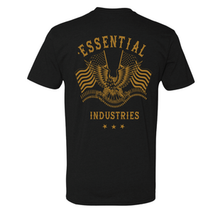 "Essential Industries" Support the 2A - Mens Black T-Shirt