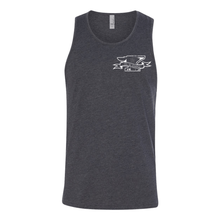 Load image into Gallery viewer, WORK HARD STAY ESSENTIAL - CHARCOAL MENS TANK
