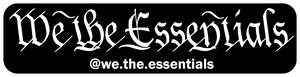 "We The Essentials" Black and White - Sticker