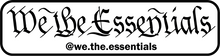 Load image into Gallery viewer, &quot;We The Essentials&quot; White and Black - Sticker
