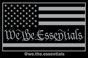 "We The Essentials" Standard Issue Black and Grey - Sticker