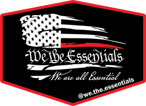 "We The Essentials" Standard Issue Red Line - Sticker