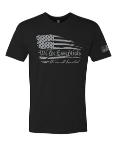 "We The Essentials" Standard Issue - Mens Black Short Sleeve T Shirt